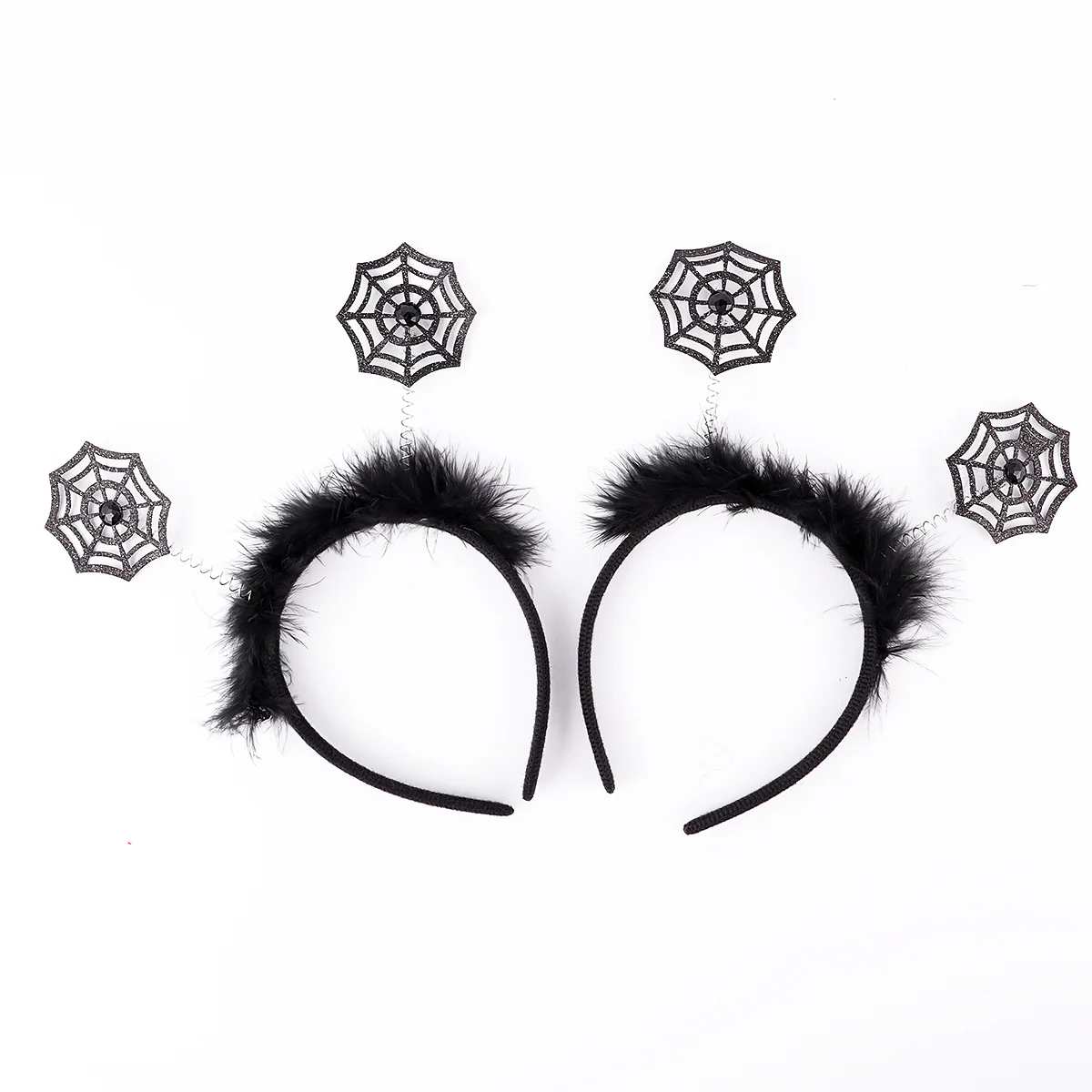 

2 Pcs Halloween Spider Web Headband Hair Accessories Creative Headwrap Scary Bands Hoops