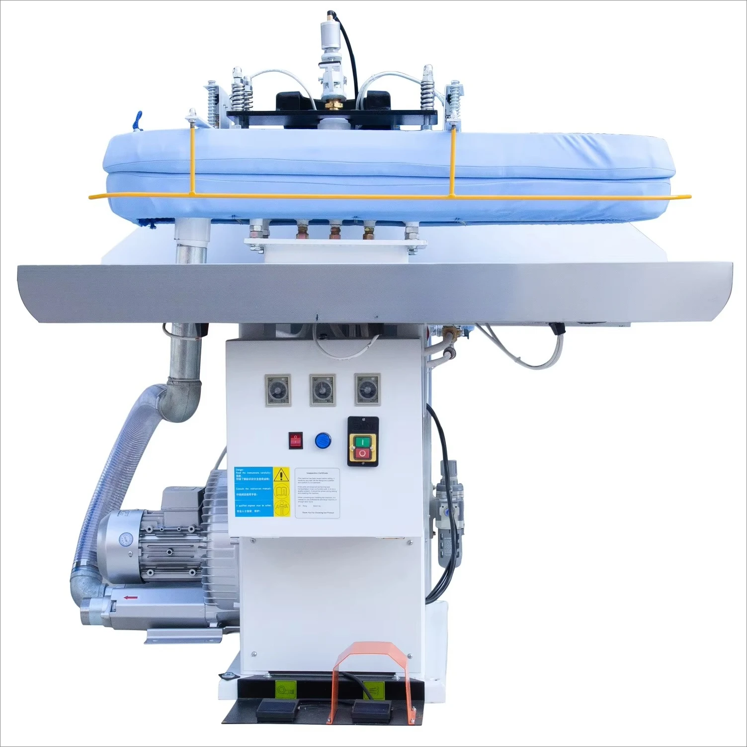 Industrial automatic clothing laundry steam printing iron machine