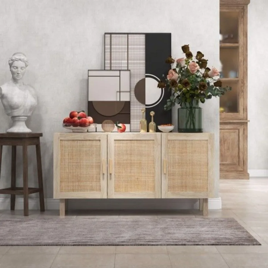 

Kitchen Storage Cabinet Garage Cabinets Natural WoodAS