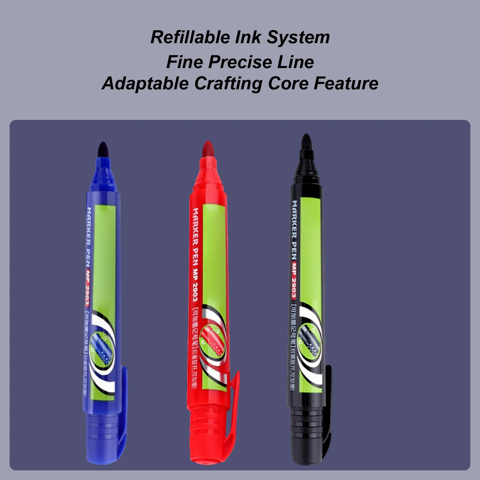 Permanent Markers Quick Dry Waterproof Pen 3 Pieces Paint Pens For Glass Wood Metal Canvas Ceramic Fabric Rock Painting Tire