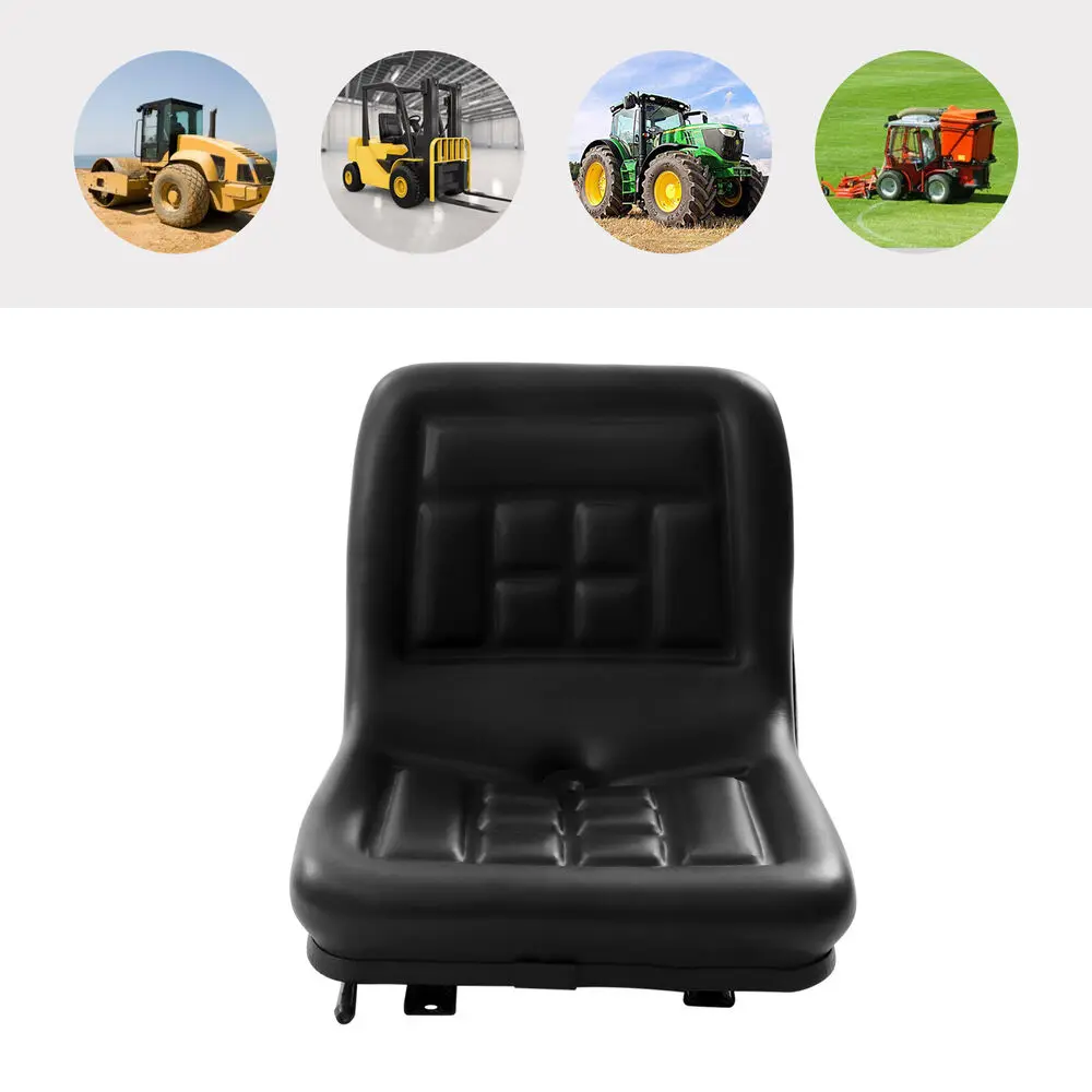

Universal Central Drain Hole Skid Steer Seat With Mounting Bolt For Tractors NEW