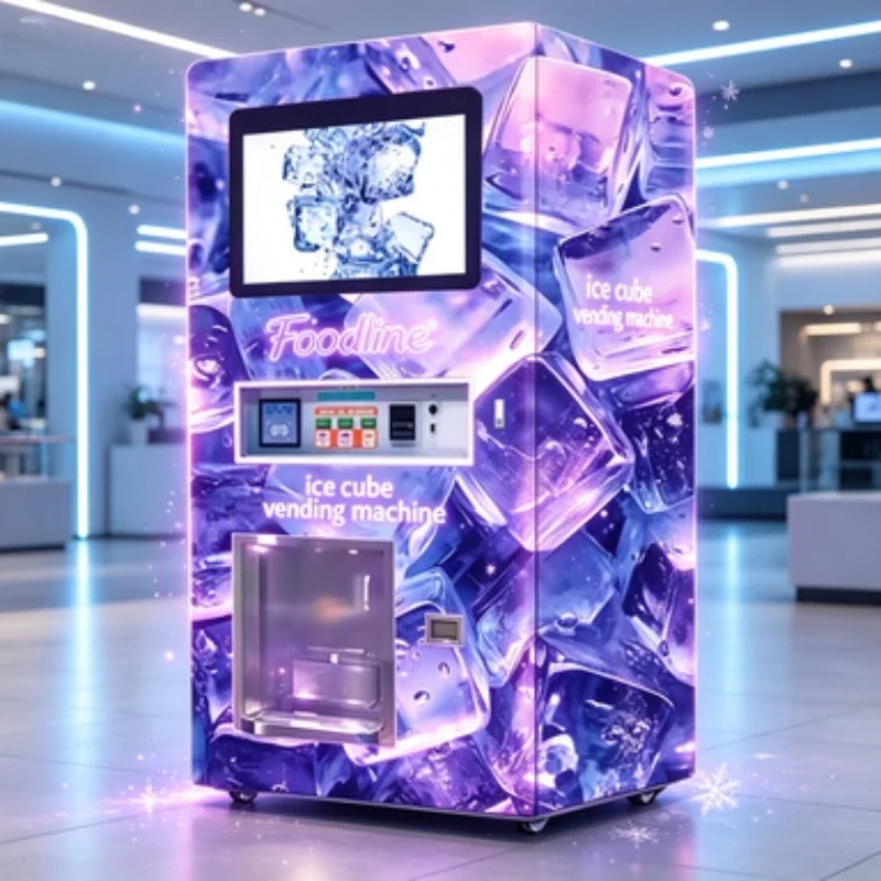 FL Commercial Bagged Ice Vending Machine Automatic Pure Ice Cube Bagging Vending Machine