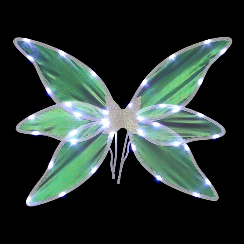 Light Up Fairy Wings for Kids Girls Angel Wing Party Glowing Wings with Light Halloween Costume Birthday Party Favors