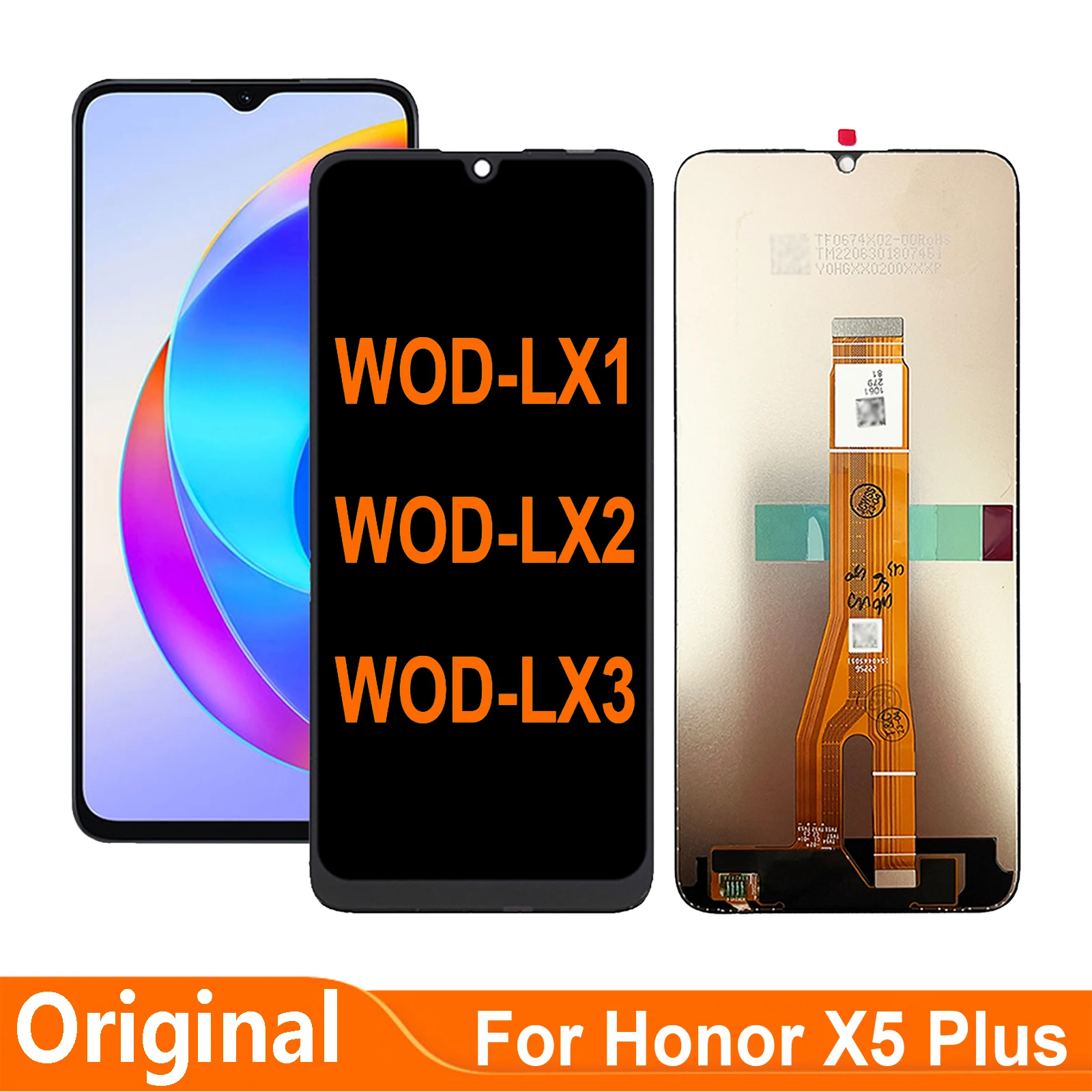 

Original 6.56'' For Huawei Honor X5 Plus WOD-LX1 WOD-LX2 WOD-LX3 LCD Display Touch Screen Digitizer Assembly