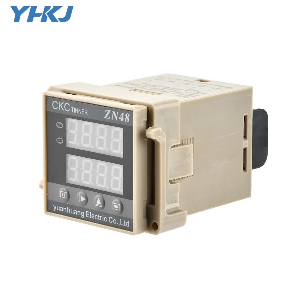 Série Digital Relé Tempo Contador Temporizador Multifunções Contador Rotativo Revolução Contador 220v ac 380v dc 24v dc Zn48