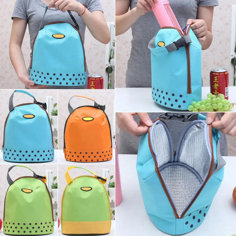 Insulated Oxford Lunch Bags for Women Portable Cooler Tote Bag Thermal Food Picnic Bento Lunch Bag Bolsa Termica Porta Alimentos