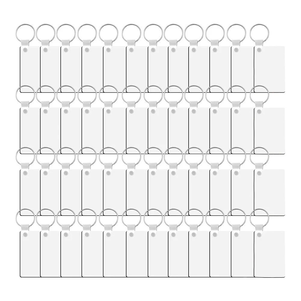 

180 PCS Double Sided Heat Transfer Sublimation Decorative Blanks Suitable For DIY Keychain Making