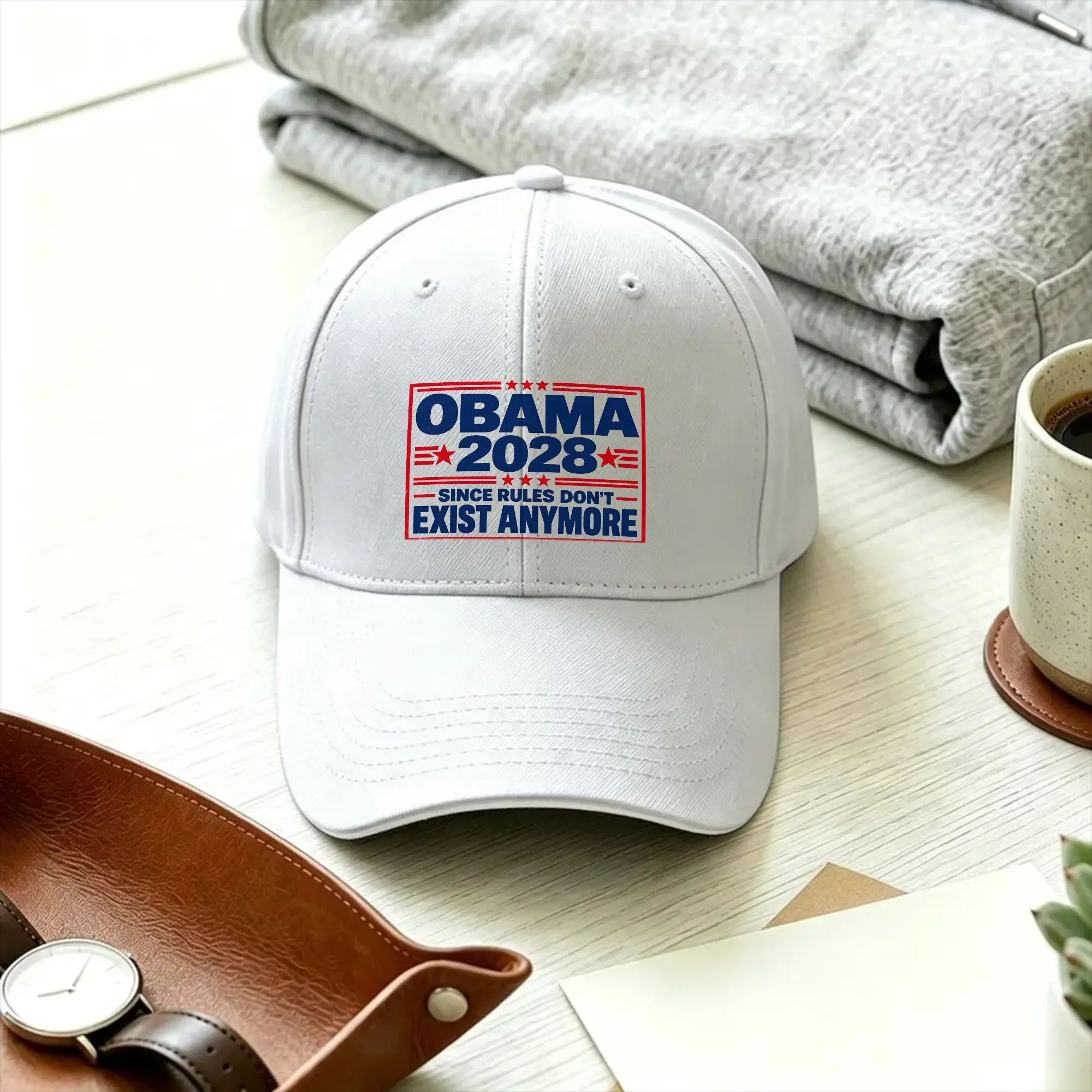 Summer Casual Baseball Cap Obama 2028 Since Rules Don't Exist Anymore Kpop Rock Trucker Hat For Men Adult Sun Snapback Cap