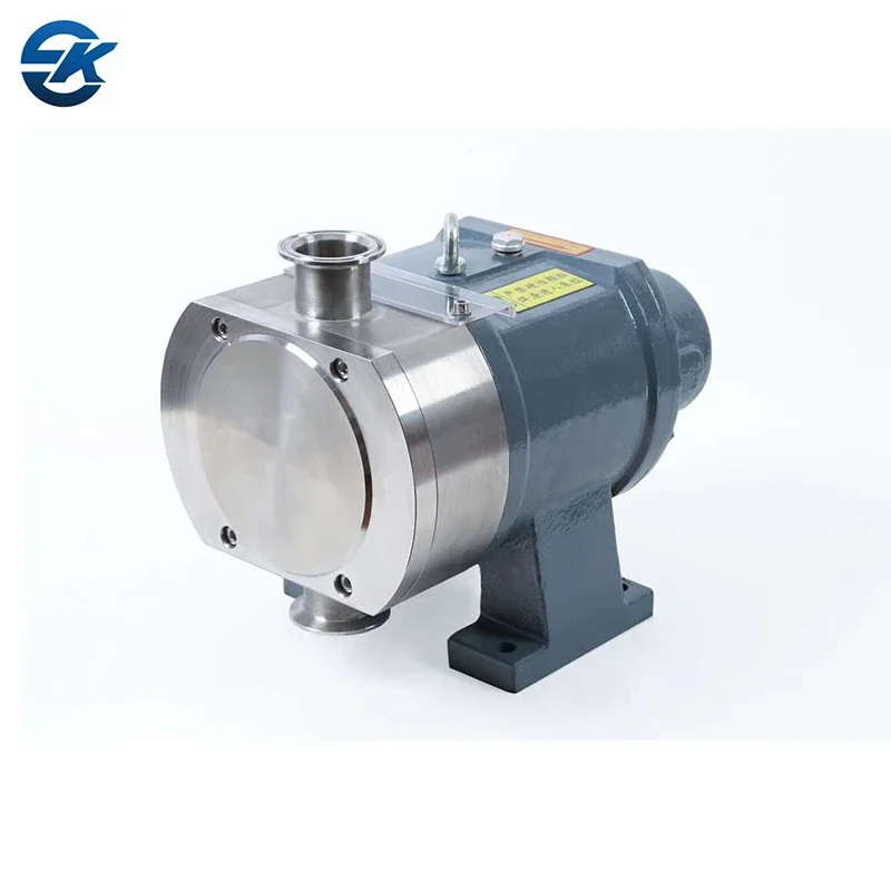 Food Grade Sanitary High Viscosity Liquid Material Transfer Rotary Pump Sanitary Mobile Lobe Pump