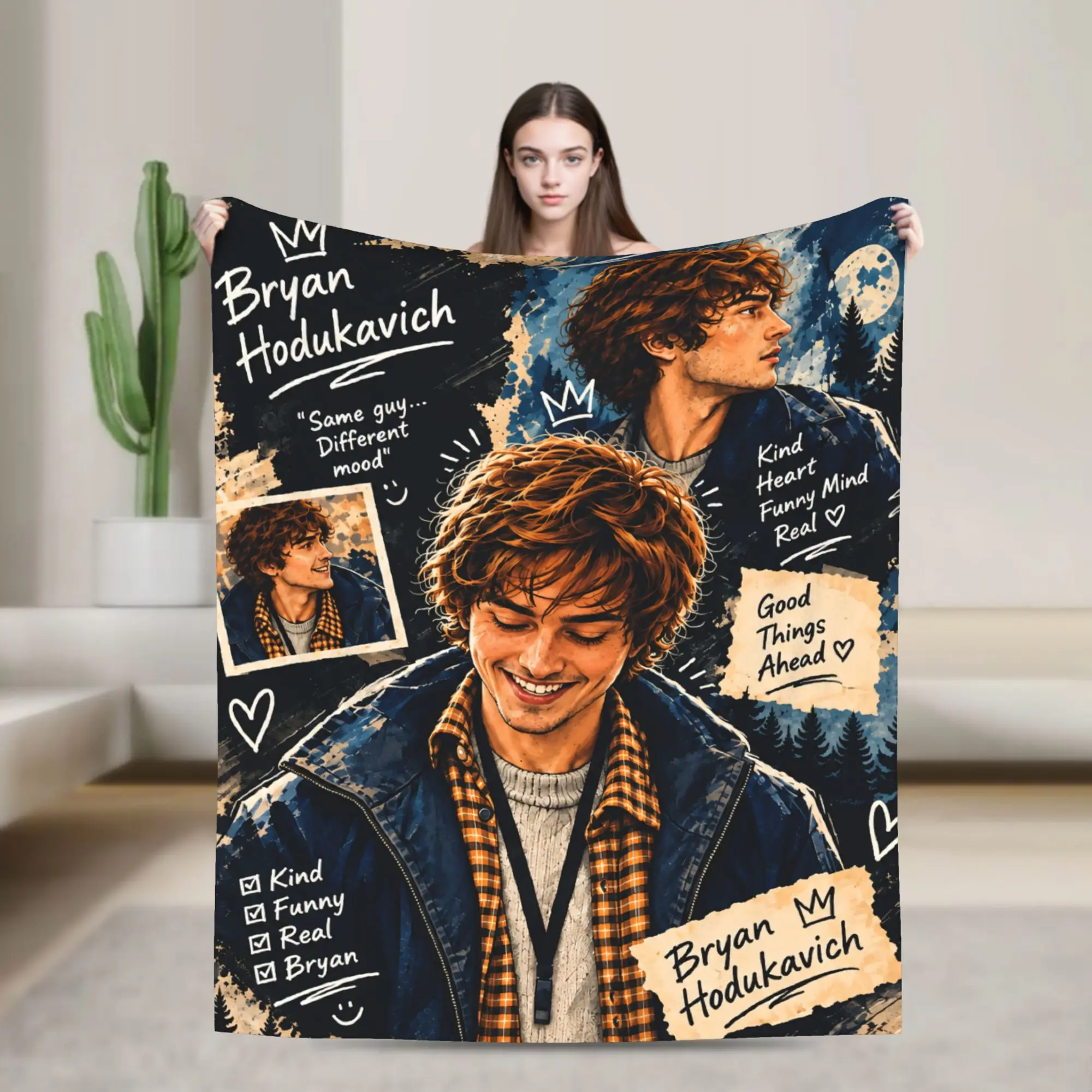 Bryan Hodukavich Game Flannel Throw Blanket R-Residents Horror Movie Blankets for Sofa Couch Ultra-Soft Bedroom Quilt