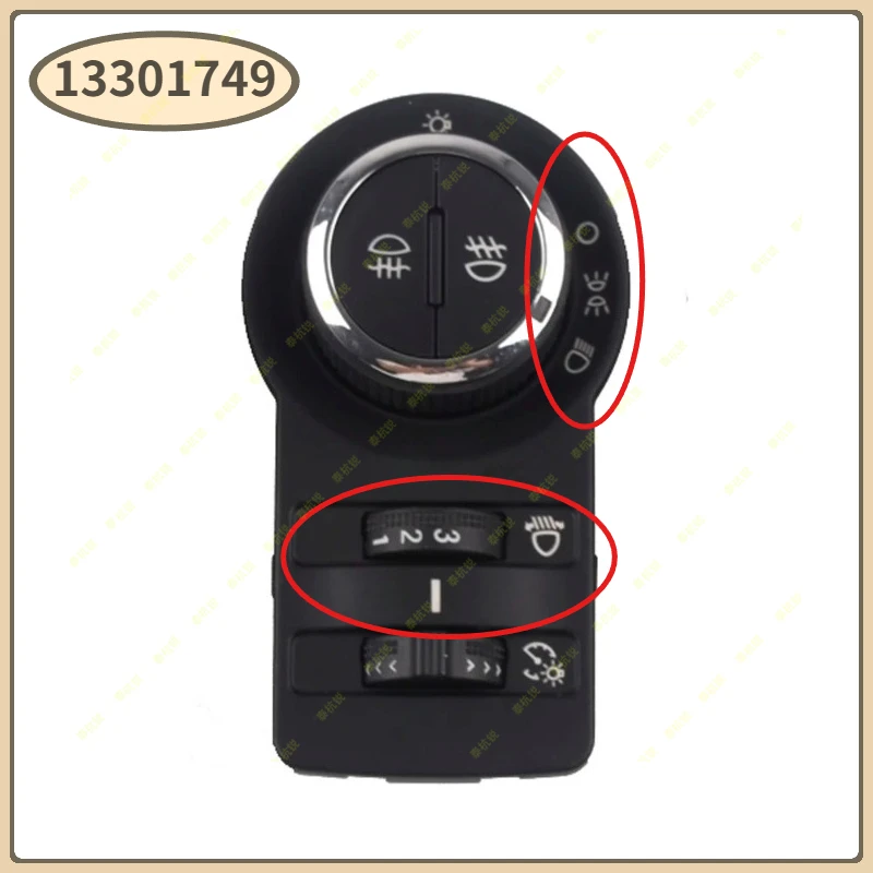 13268707 13301749 13301752 For Chevrolet Cruze Malibu trax for Opel mokka Astra J Regal Encore  GM13301749  Headlight Switch