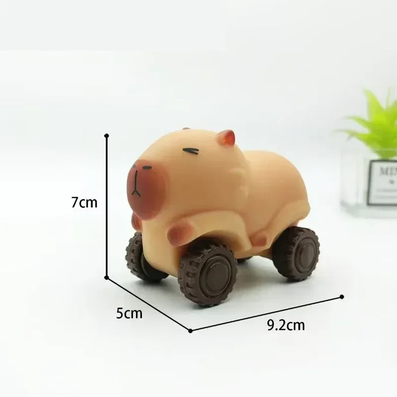 Cute Miniature Action Toy Capybara Cartoon Animal Resin Ornament Micro Landscape Desk Accessories for Decoration Toy Home