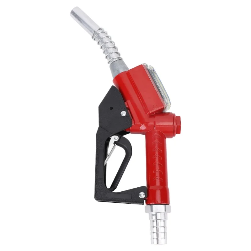 

32mm Electronic Fueling Nozzle With Connector High Accuracy Digital Display For Gas Stations Oil Tankers Tractors Construction