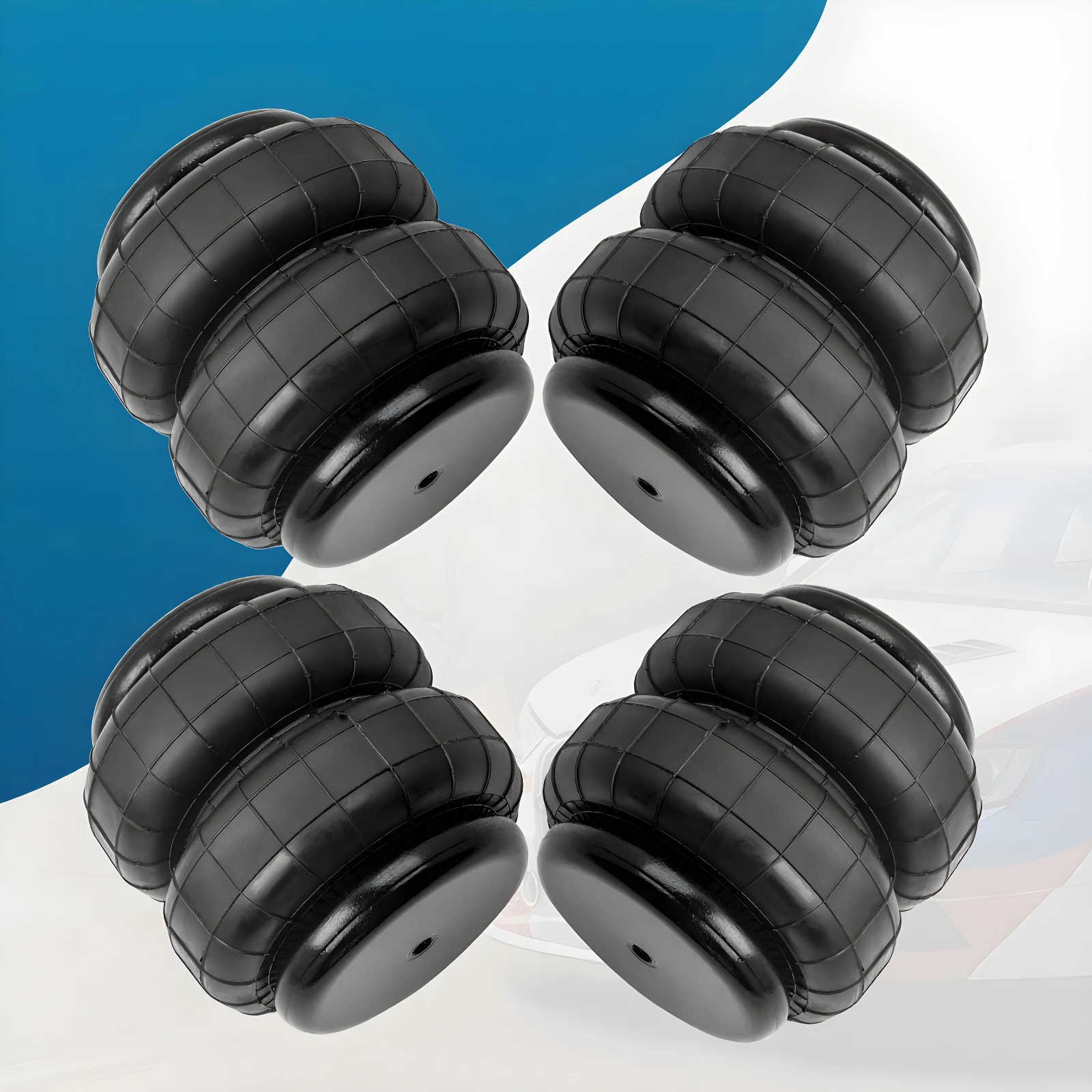 4PCS Air Ride Suspension Bags Double Bellow Standard 2500 lb 1/2