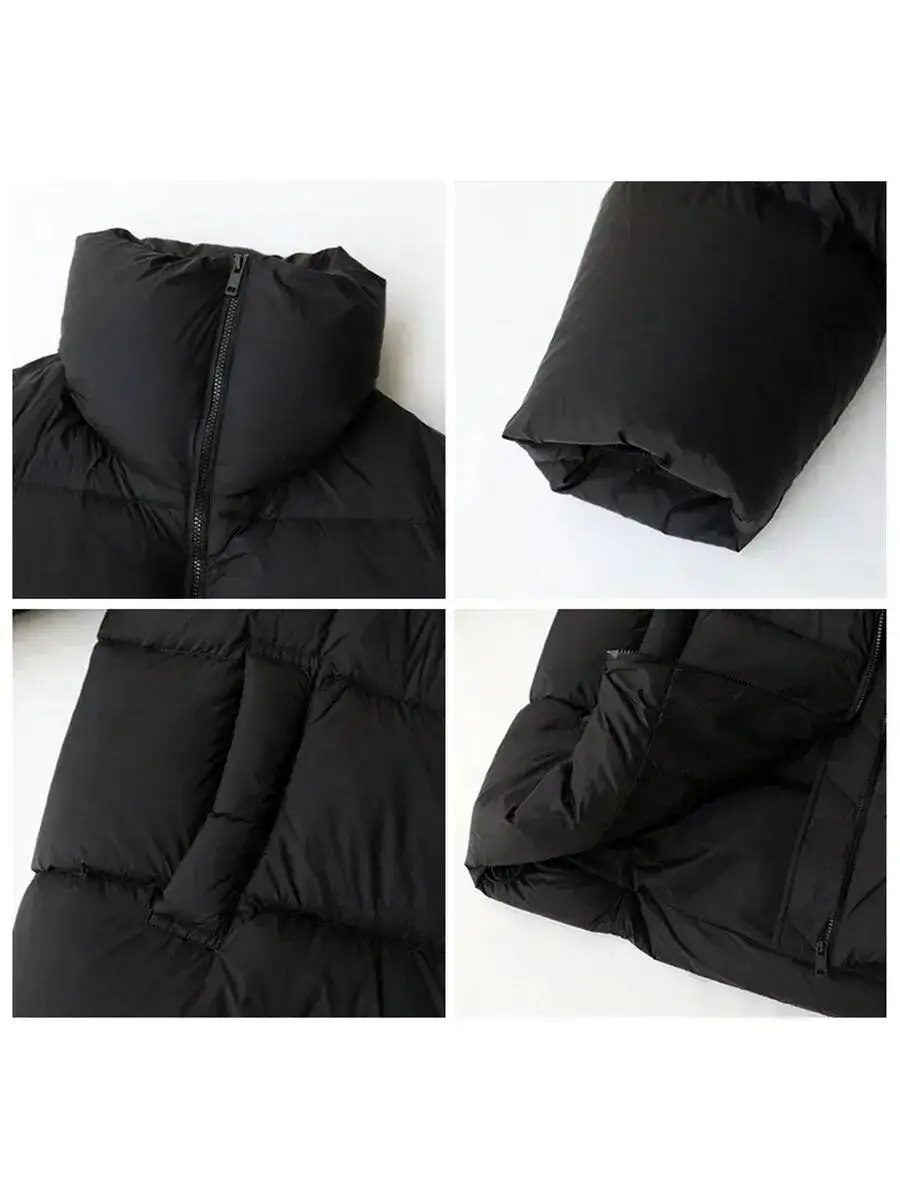 CHIC VEN-abrigos de manga larga para mujer, chaqueta de plumón ligera y suave, abrigo cálido para mujer, prendas de vestir exteriores con solapa, invierno 2023