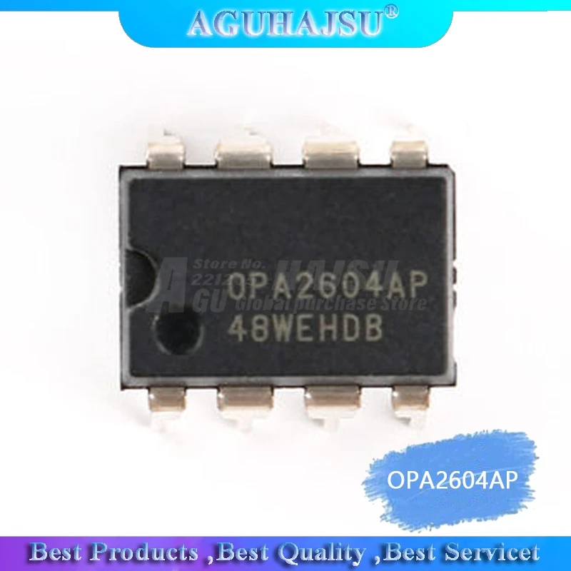 5PCS  OPA2604AP OPA2604 DIP-8 top fever dual op amp new original