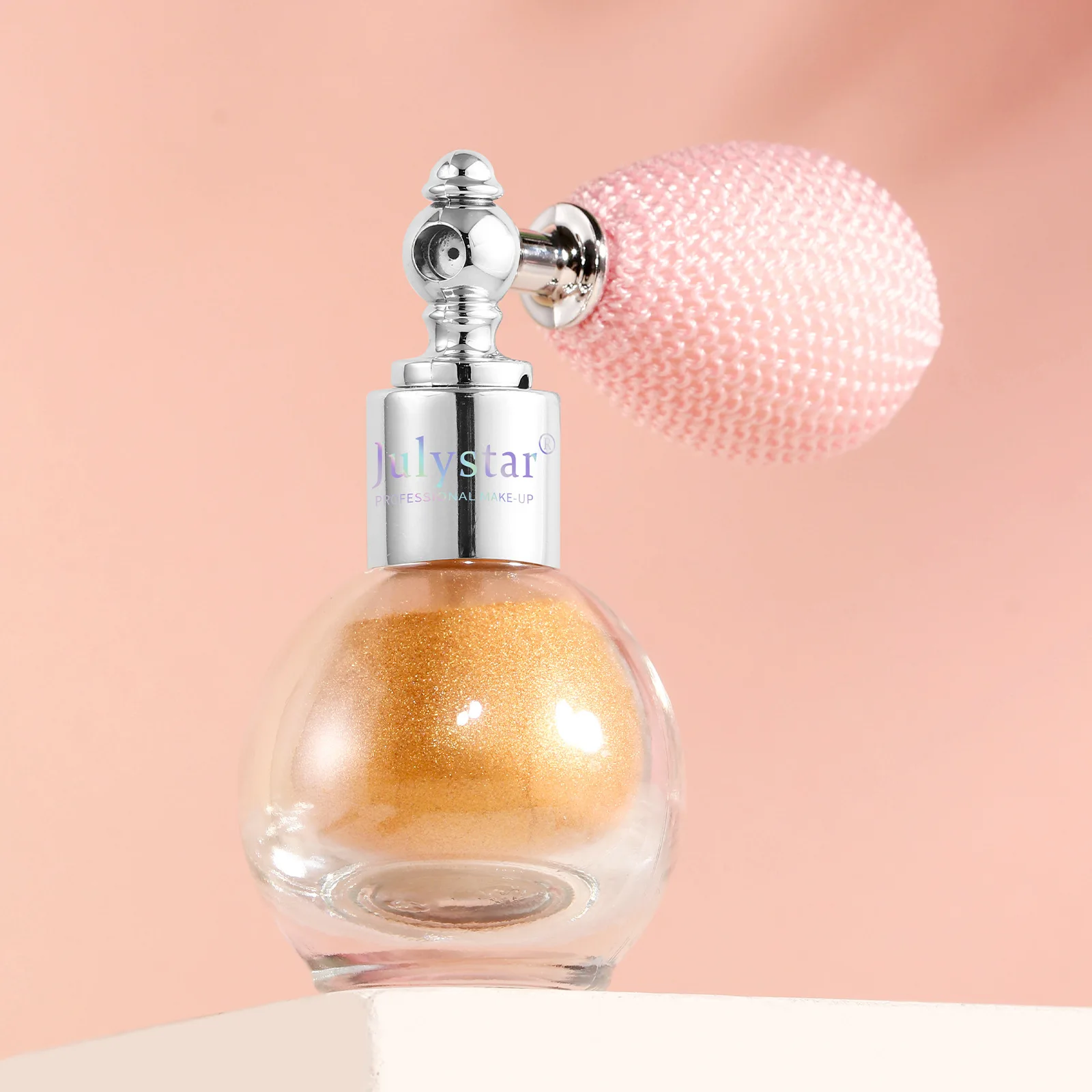 顔と体用のグリッターハイライタースプレー、防水汗止めリキッドハイライター、ステージパーティーフェスティバル用の輝くメイクアップ