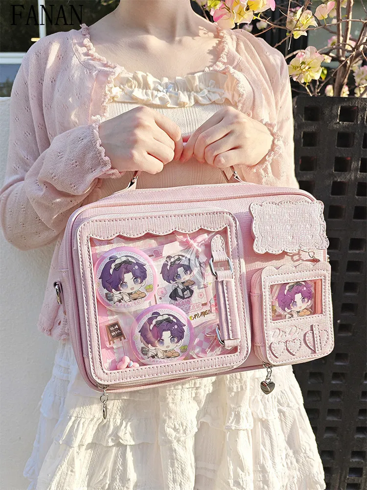 Sweet and Cute Women's Handbags Two-dimensional 2026 New Crossbody Bags for Women Fashion Girls Top-Handle Bag  Japanese Style
