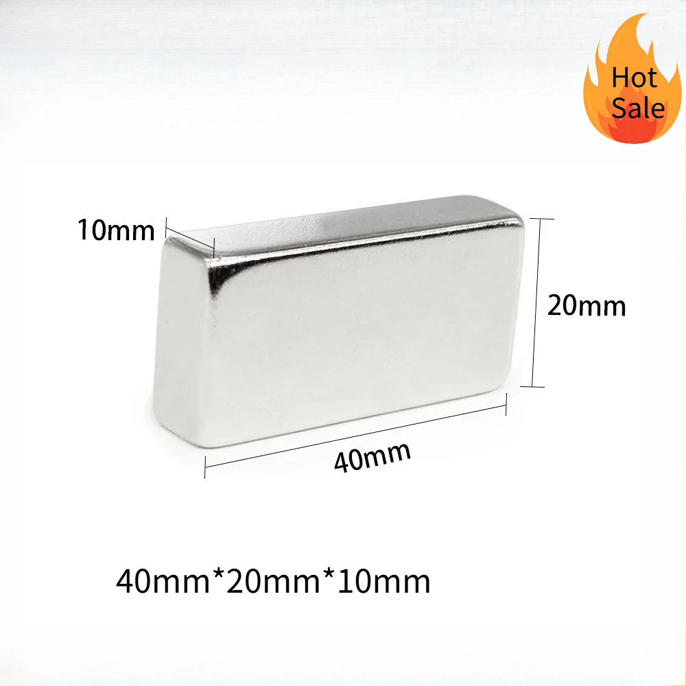 

40x20x10mm Big Super Strong Square Magnet 40mmx20mmx10mm For Fridge,DIY,Building,Scientific,Craft,Education 40*20*10