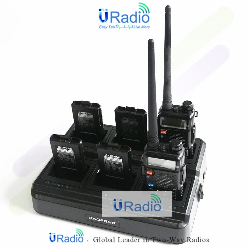 Imagem -06 - Baofeng Carregador Base Estação de Carregamento Seis Maneira Rápida Multi Carregadores de Bateria para Uv5r Bf888s Uv92 Walkie-talkie Rádio Bidirecional