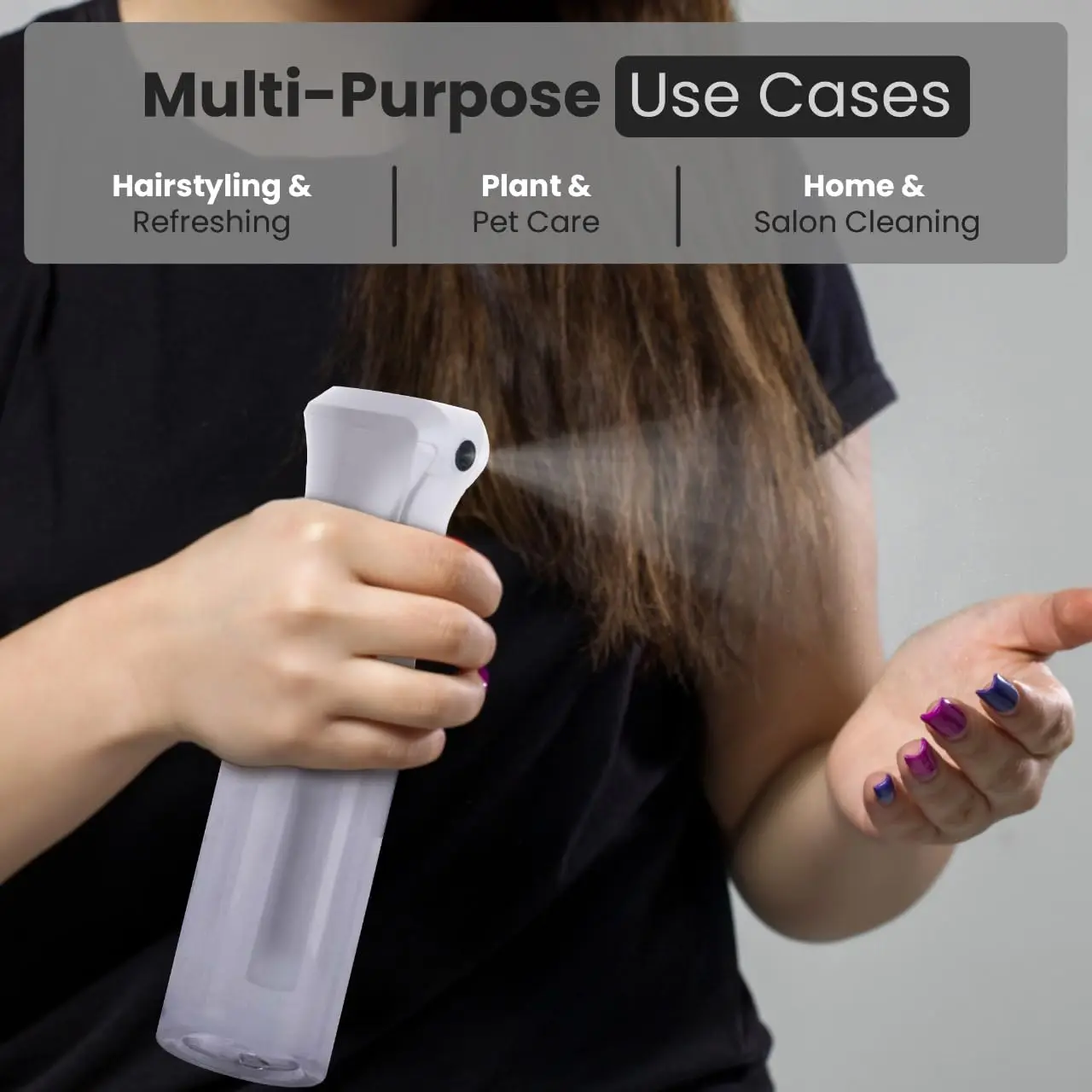 1/3pcs Mist Spray Bottle, Mini High Pressure Continuous Spray Bottle, Suitable For Hair Care Continuous Spray, Skin Care, Hair Styling, Beauty And Moisturizing Hair Mist, And Outdoor Use, Perfume Bottle, Travel Bottles