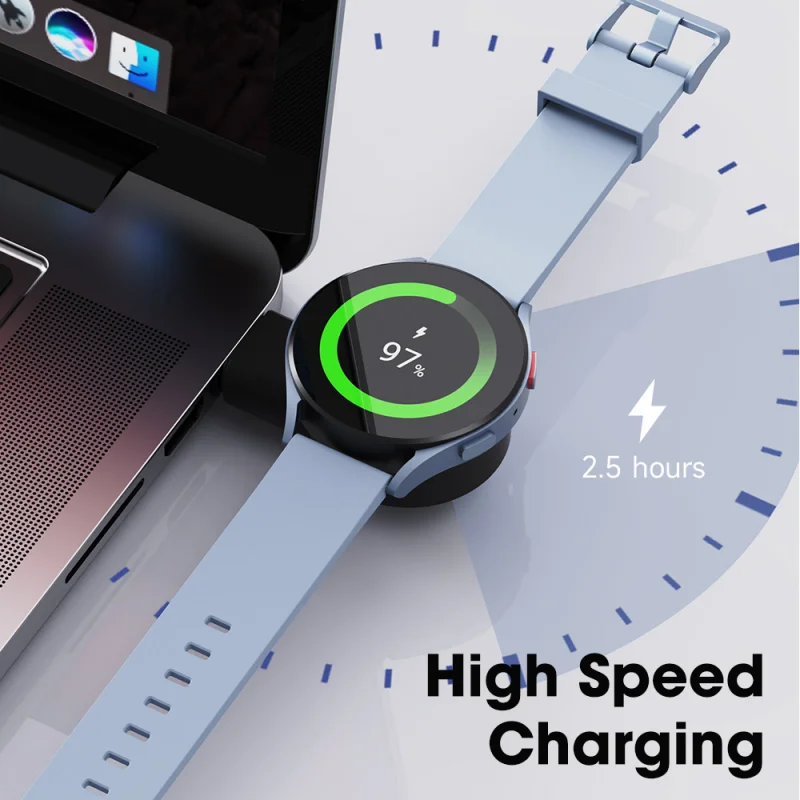 Portable Charging Adapter Charging Cable Cord Base Type C Fast Charger Docking for Samsung Galaxy Watch 6 5 4 Active1/2