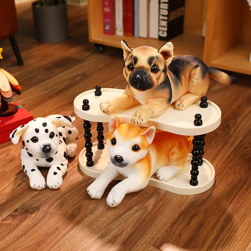 

Simulation Cute Dalmatian Dog Plush Toys Cartoon Soft Stuffed Animals Realistic Shepherd Dog Puppy Dolls for Kids Gifts Decor