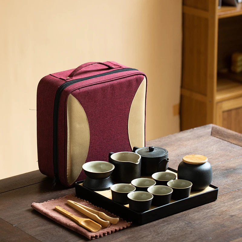 Portable Ceramics Teaware Sets Creative Handmade Portable Teaware Sets Dining Bar Teaware Sets Ferramentas Kitchen Teaware DB60C