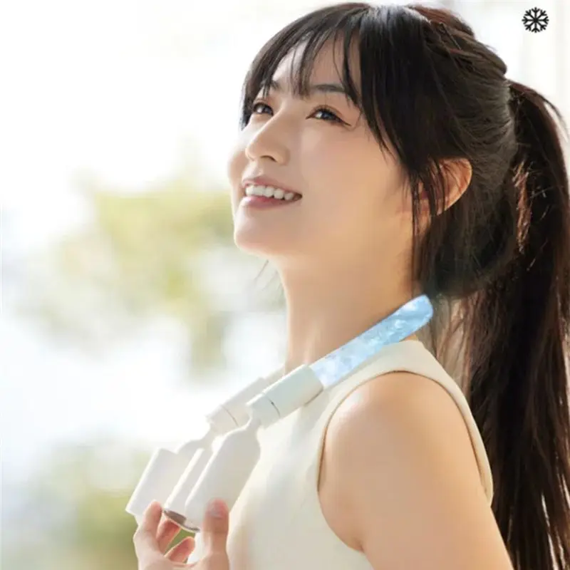 [NEW!A67Z】 Neck Hanging Fan 360 Degree Rotating Multipurpose Wearable Personal Fan For Cycling Household Outdoor Activities