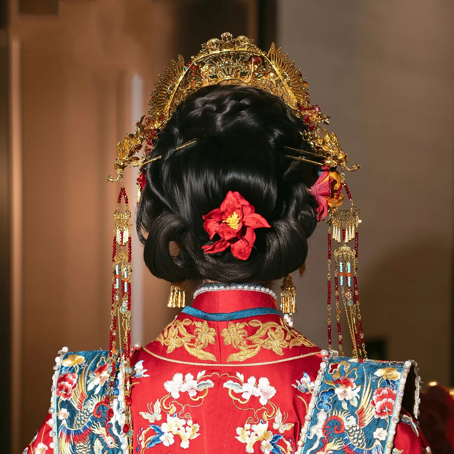 New Traditional Chinese Wedding Hanfu Hair Ornament Ancient Style Ming Dynasty Hair Accessories for Vintage Brides