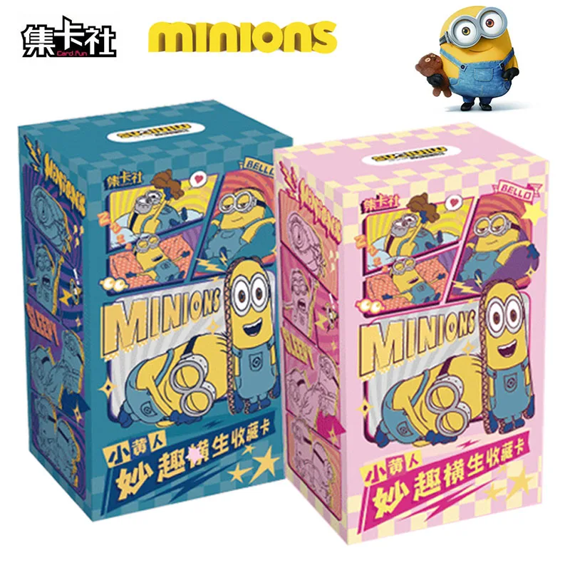 

Minions Series Cards Movie Minions Big Eyes Peripheral Booster Box Cute Interesting Game Playing Collection Card Kids Xmas Gifts