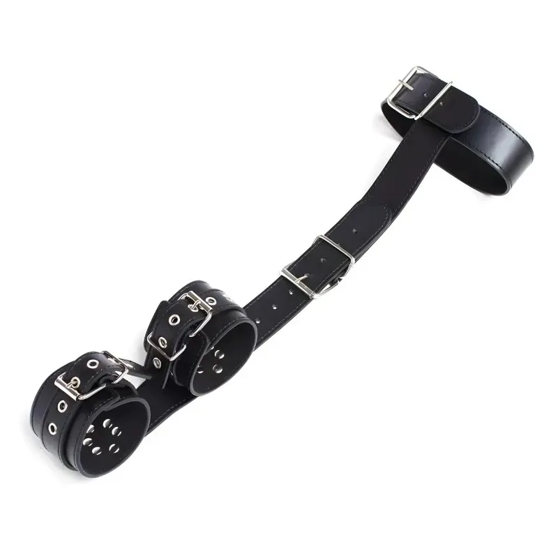BDSM Handcuffs Collar Sex Swing Adjustable PU Leather Handcuffs Couple Flirting Game Slave Training Restraint Device Sex Toy
