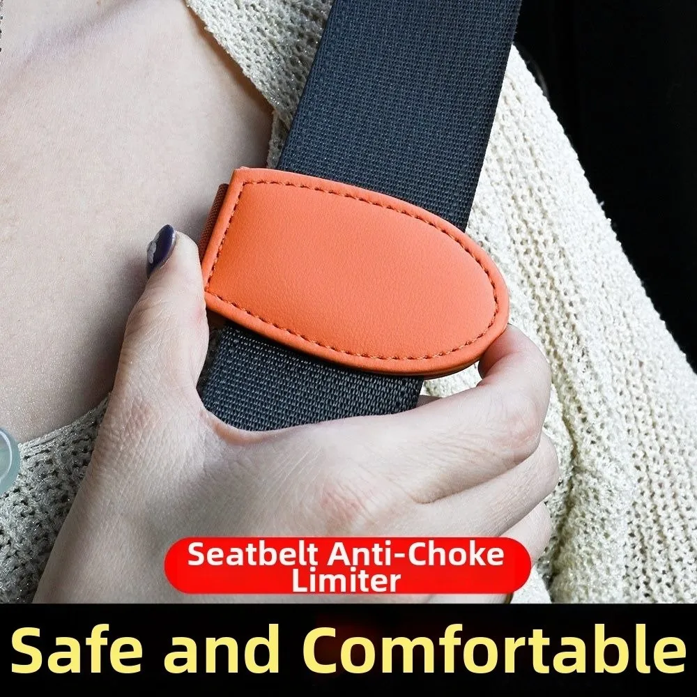 Magnetic Car Seat Belt Clip Adjustable PU Auto Seatbelt Buckle Holder Avoid Noise Stable Seat Belt Fixed Limit Pregnant Woman