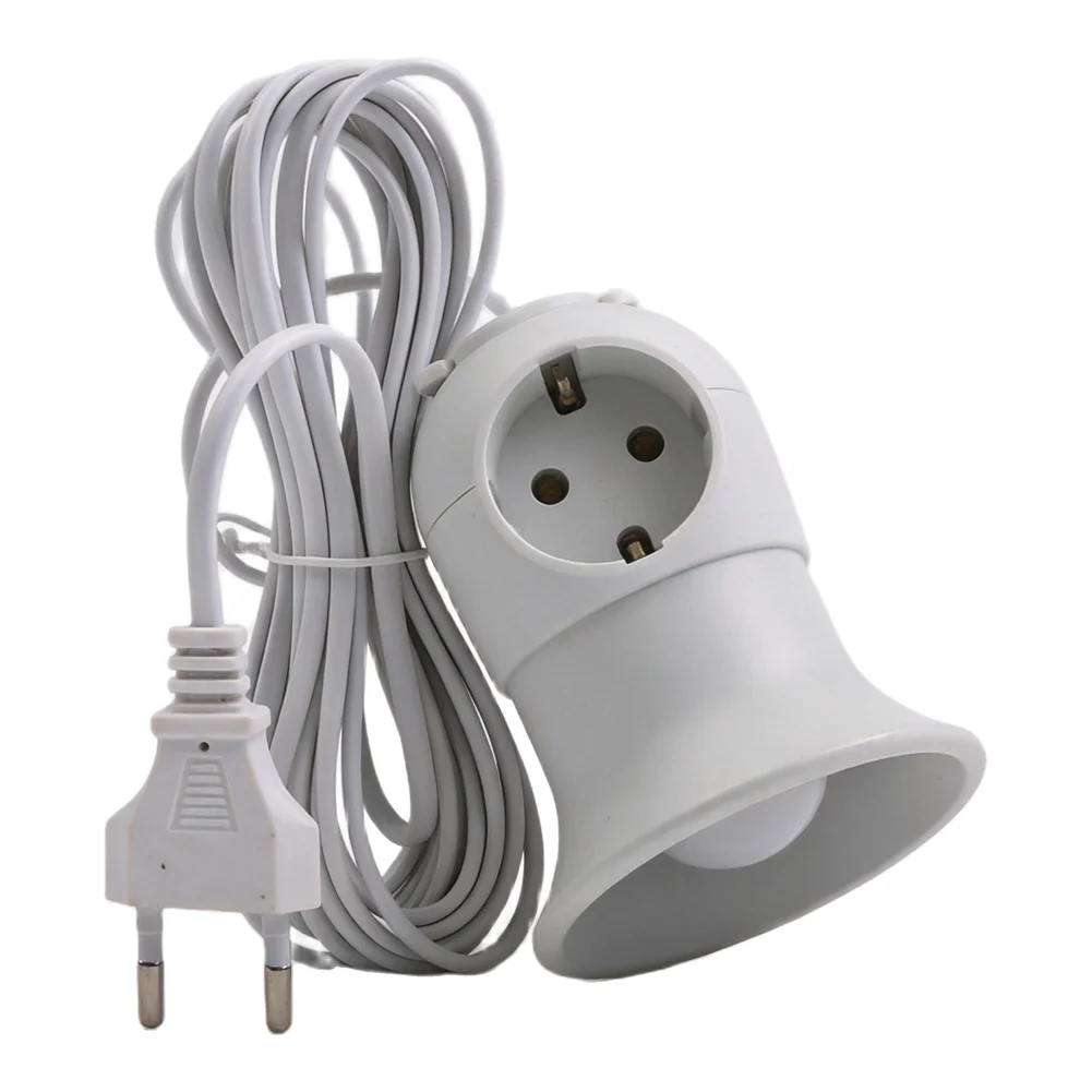 Lamp Built-In Switch White E27 Socket Versatile Lighting Solution Easy Installation Functional Decorative Element