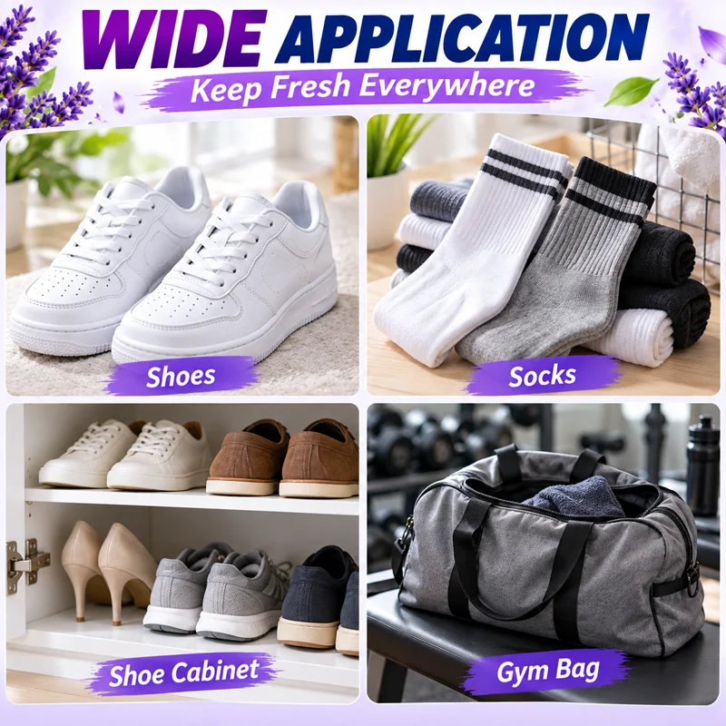 Foot Odor Spray Shoe Deodorizer Natural Plant Formula Long Lasting Freshness Sweat Control For Shoes Feet Care