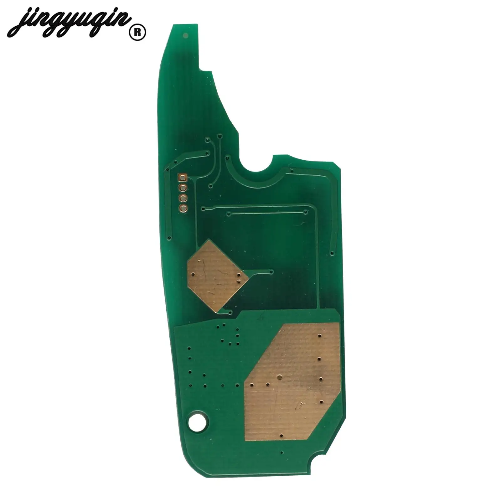 jingyuqin 3 Buttons 434Mhz Remote Car Key Circuit Board ID46 PCF7941 Chip Fob for Fiat Panda 2007 2012 Replacement