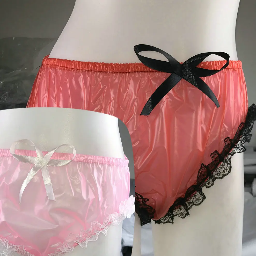 2*PVC Cami Briefs Lace Panties Ladies Briefs #STL01-5&8,