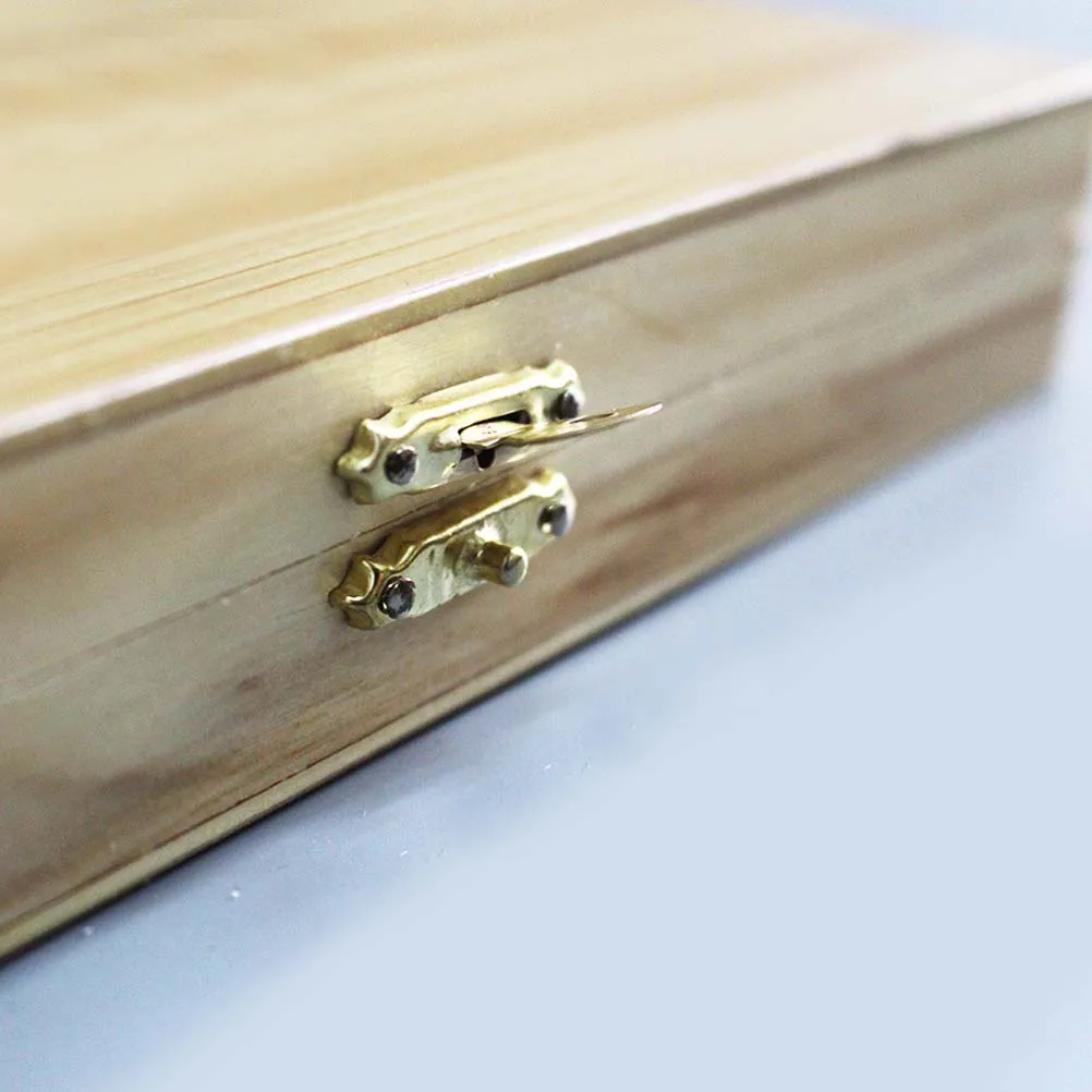 

50-Slot Wooden Specimen Slide Storage Box Easy- Fixed Base Educational Tool Microscope Slide Case Teaching Equipment