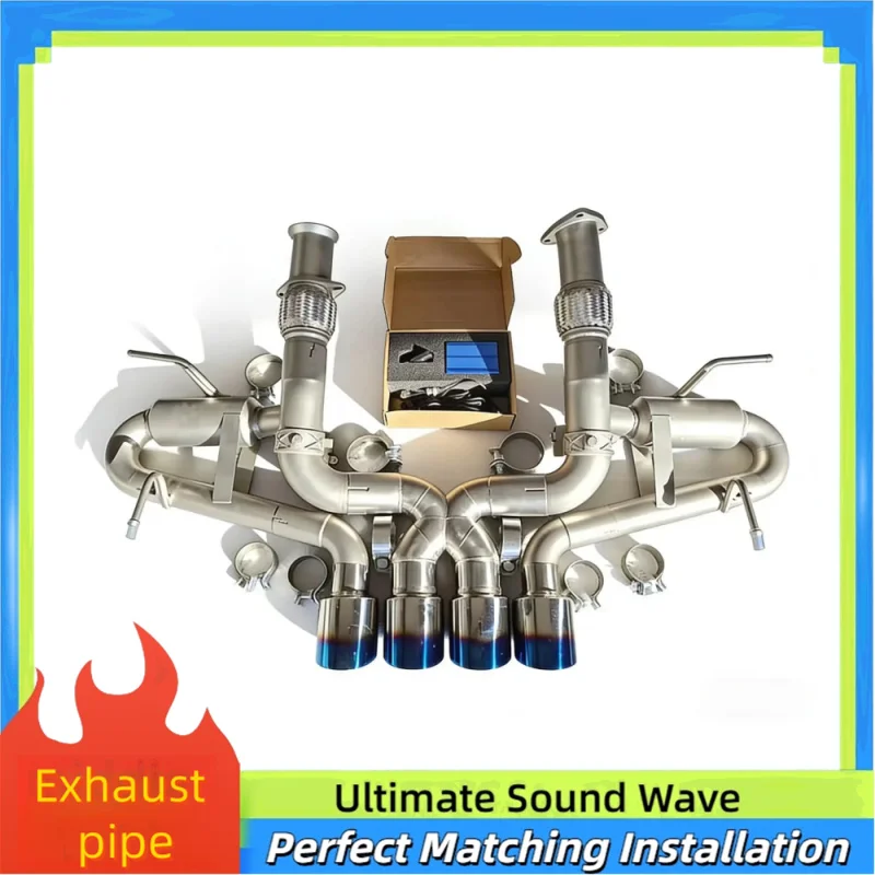 

High-performance Catback Exhaust System Muffler for Lamborghini Huracan 5.2l 2014-2023 SS304 Vacuum Valve Racing Exhaust Pipe