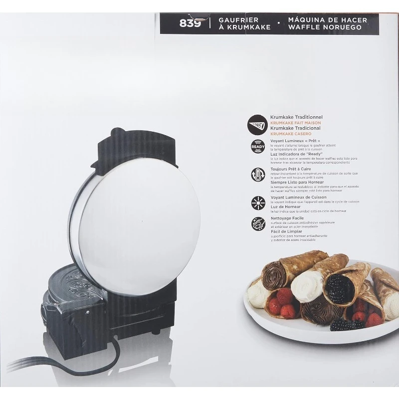 Maker Features Nonstick Surface and Instant Heat Recovery with Temperature Control and Ready Light To Make