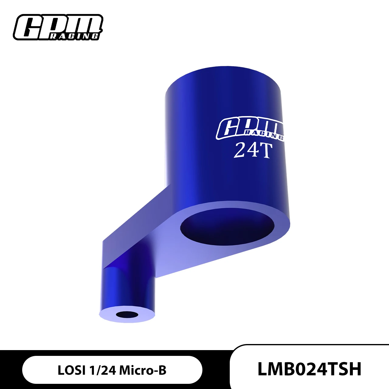 GPM 7075 Alloy 24T Servo Arm For LOSI 1/24 Micro-B / 1/28 Micro-T2S 2WD RTR Stadium Truck-LOS-1392