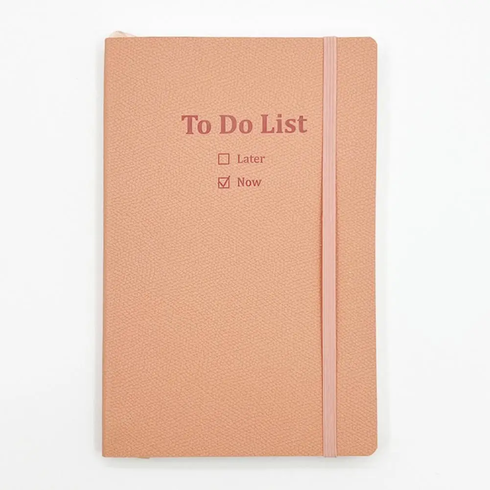 To-do List Planner Time Management A5 Planner with Hardcover Elastic Band Ribbon Bookmark Thick Paper Journal for Students