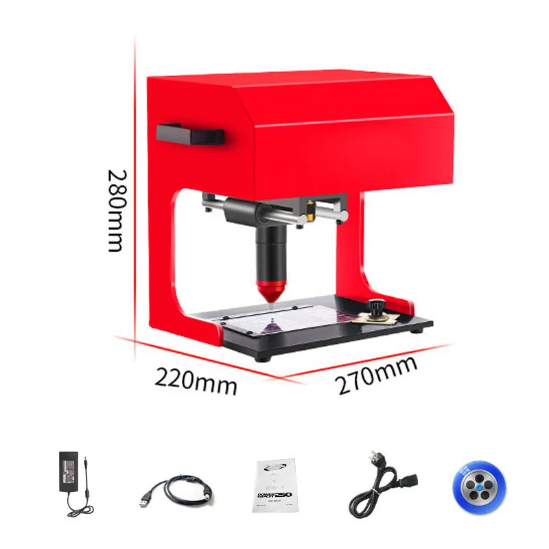 

220V Metal Signage Nameplate Marking Machine 170*110mm Electric Pneumatic Lettering Machine Engraving Tool