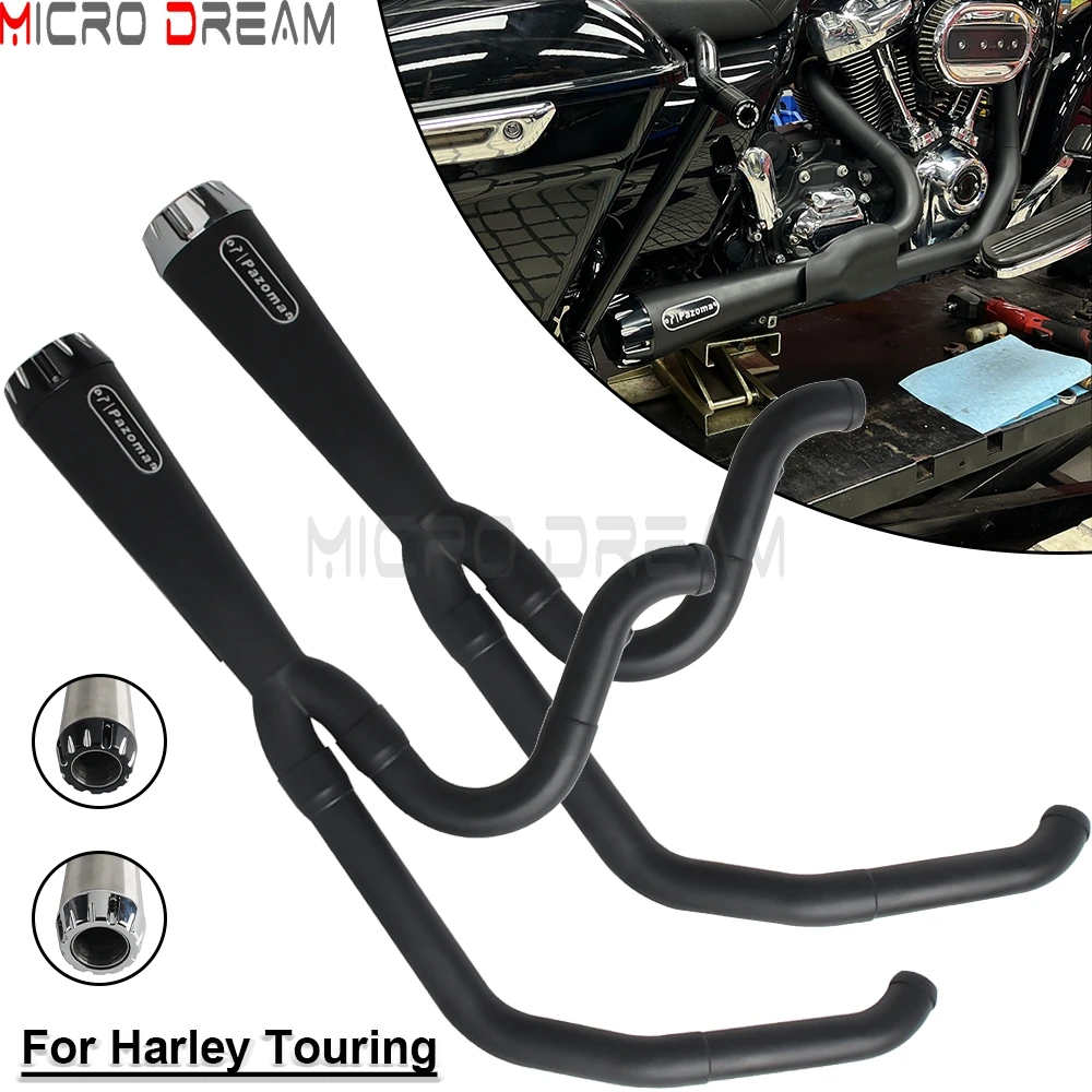 

Motorcycle Full Exhaust System Muffler Pipes For Harley Touring Electra Glide FLHTK FLHTPI FLHTKL EFI FLHTI FLHTCUI CVO FLHTKSE