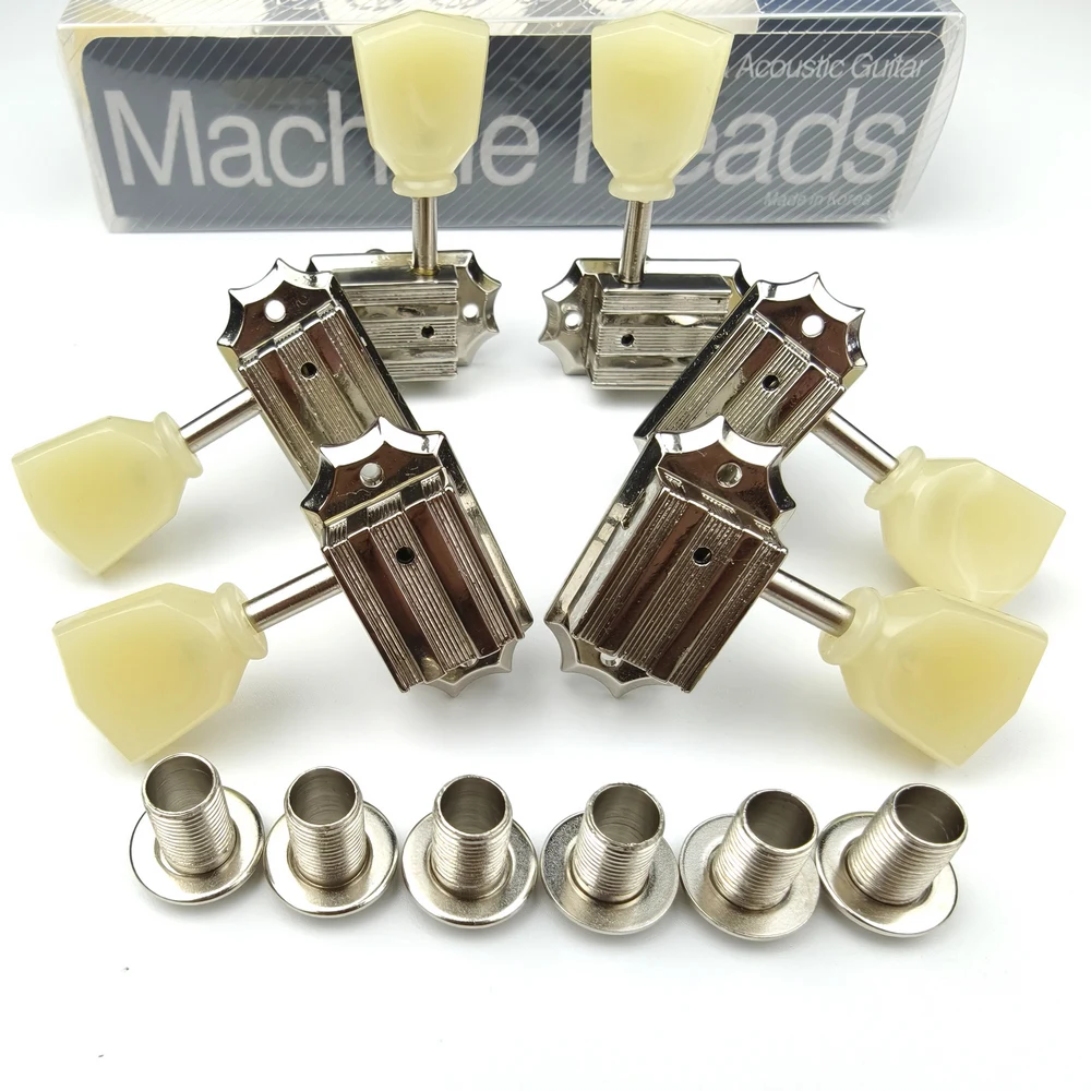 KAYNES 3R3L Tuning Pegs Deluxe Vintage Style Guitar Machine Heads Tuners For 10mm lespaul Guitar Nickle Silver Made in Korea view 6