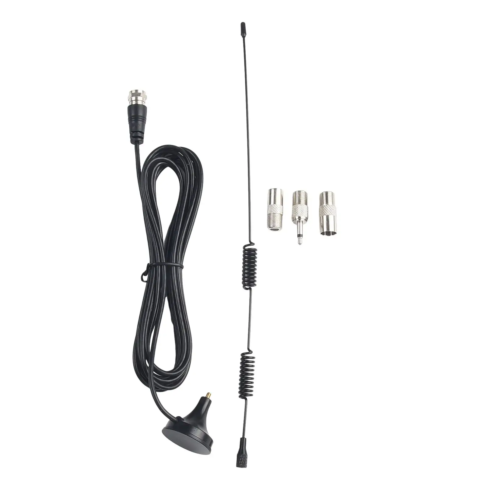 Car Signal Booster Antenna Car Roof Mast Whip Stereo Radio Fm/Am Signal Antenna Magnetic Base Roof Radio Car Accessory