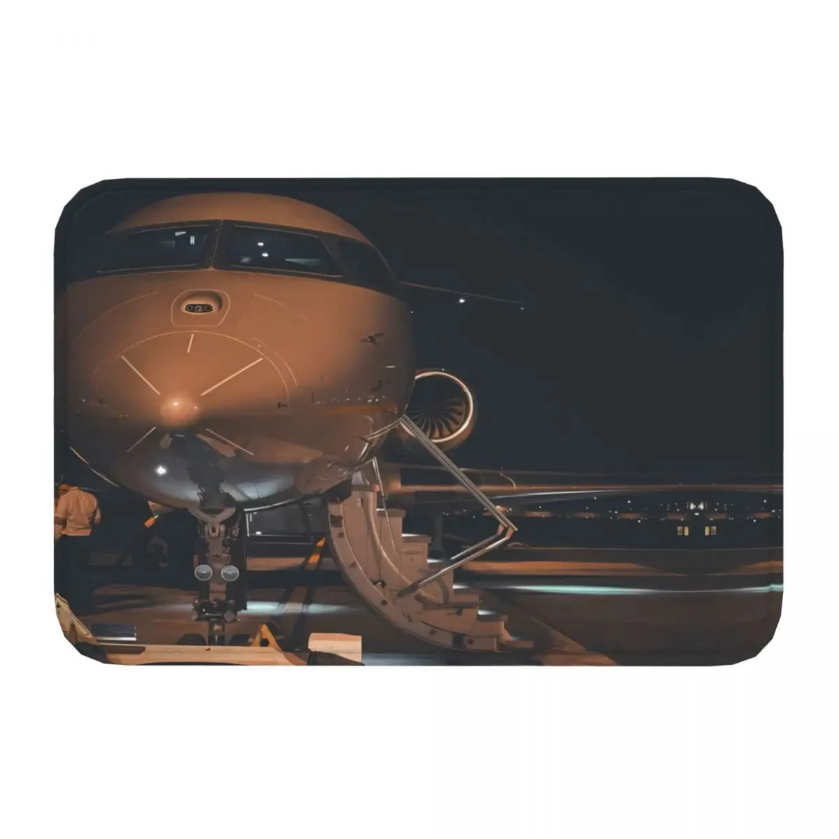 Anti-Slip Doormat Living Room Mat Night Plane Balcony Carpet Welcome Rug Bedroom Decorative