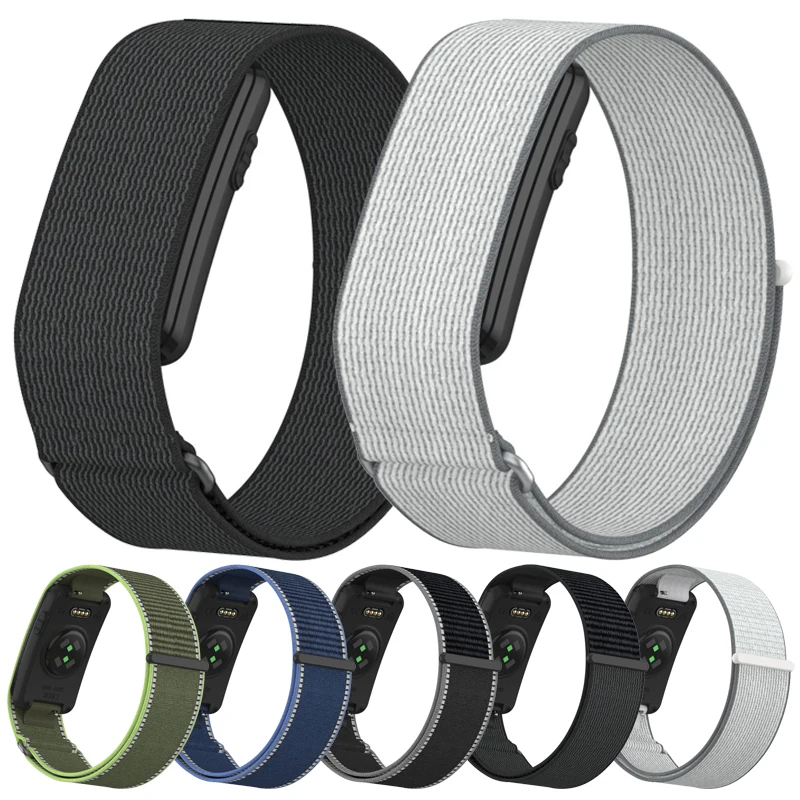 Nylon-gewebtes Uhrenarmband für Garmin CIRQA Smart Band, verstellbares, atmungsaktives Armband, Sportarmband für Garmin CIRQA Armband