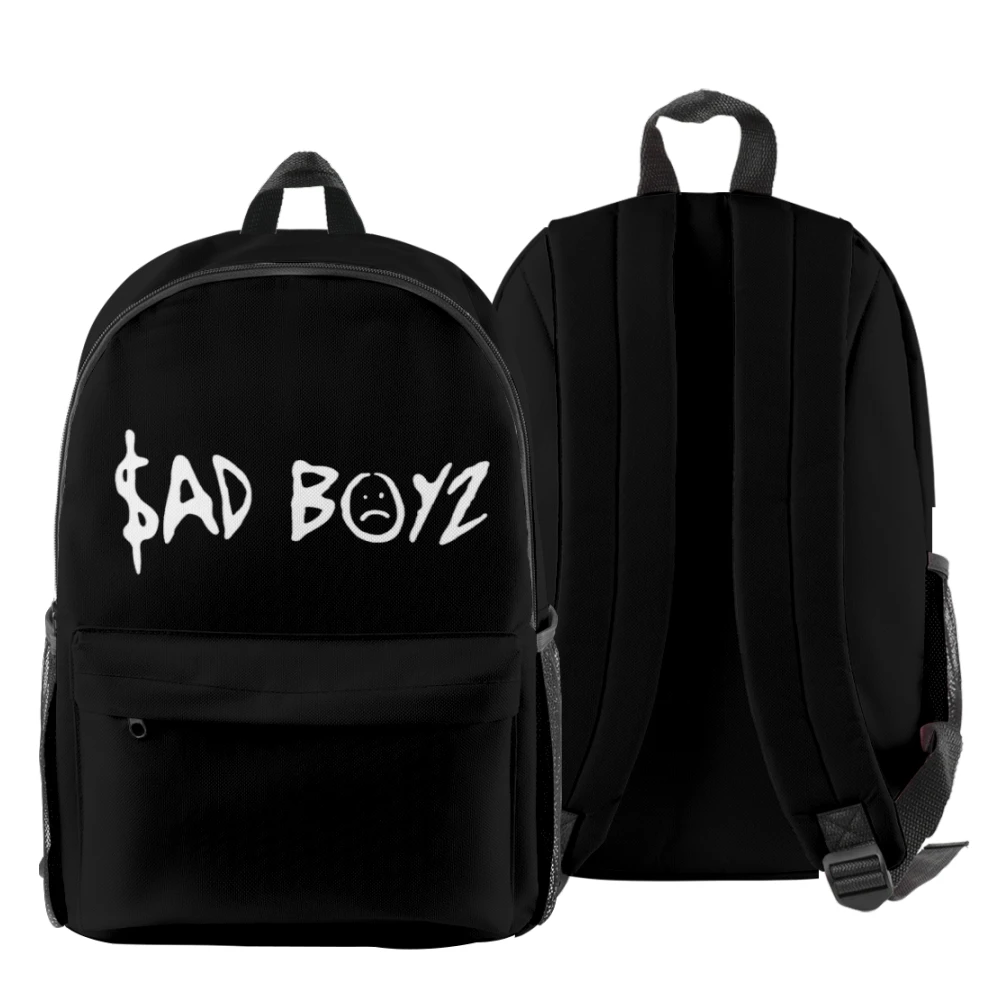 Mochila con estampado en caliente para hombre y mujer, morral escolar de hombro, ropa de calle informal, bolsas de viaje, Junior H Sad Boyz