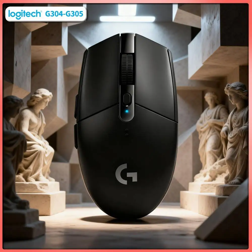 Logitech G304 Wireless Mouse LIGHTSPEED Tech 12000 DPI 1ms Response 9-Month Battery High Accuracy Control